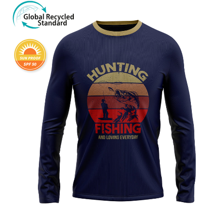 GRS/SPF 50+ 150GSM Mesh Jersey Long Sleeve Crew Neck (Full Dye Sublimation) #USA500078
