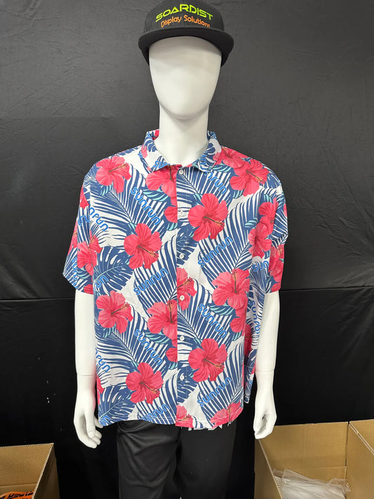 120GSM Milk Silk Sport Polo Shirt Full Button (Full Dye Sublimation) #USA500075