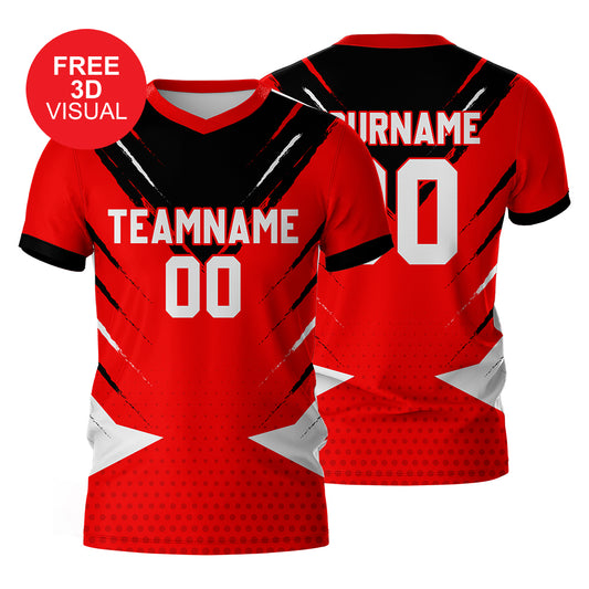120GSM Milk Silk Short Sleeve V Neck (Full Dye Sublimation)#500043